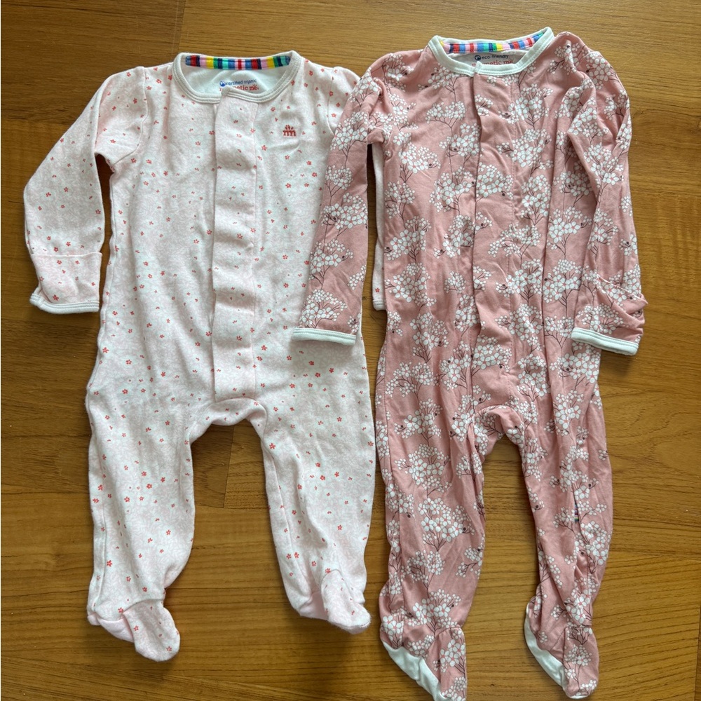 Set of 2 Magnetic Me Pink and White Pajama Set